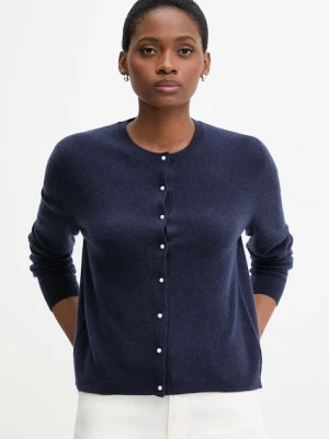 United Colors of Benetton sweter wełniany damski kolor granatowy lekki 1002D501U