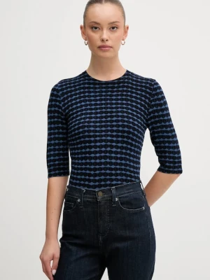 United Colors of Benetton sweter damski kolor granatowy lekki 12F3D10EE