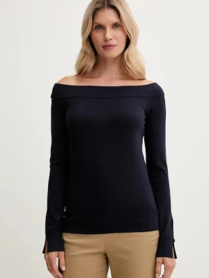 United Colors of Benetton sweter damski kolor granatowy lekki 1W2AD10E0