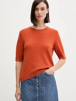 United Colors of Benetton sweter damski kolor pomarańczowy lekki 1002D10D2