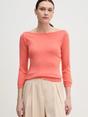 United Colors of Benetton sweter damski kolor pomarańczowy lekki 1091D1M09