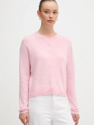 United Colors of Benetton sweter wełniany damski kolor różowy lekki 1002D501U