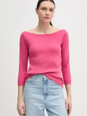 United Colors of Benetton sweter damski kolor różowy lekki 1091D1M09