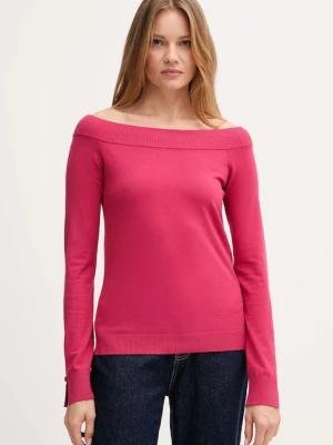 United Colors of Benetton sweter damski kolor różowy lekki 1W2AD10E0