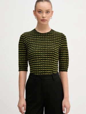 United Colors of Benetton sweter damski kolor zielony lekki 12F3D10EE