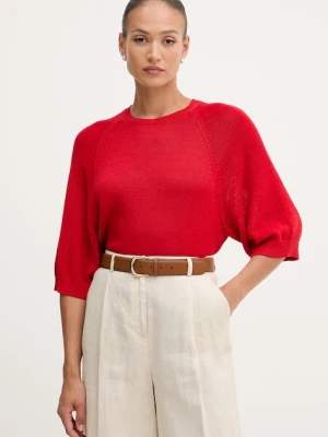 United Colors of Benetton sweter damski z dodatkiem lnu