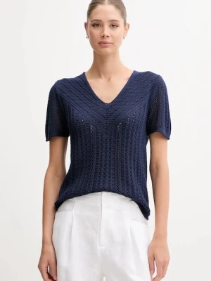 United Colors of Benetton sweter damskie kolor granatowy 143CD402Y