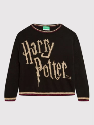 United Colors Of Benetton Sweter HARRY POTTER 1176Q100G Czarny Regular Fit
