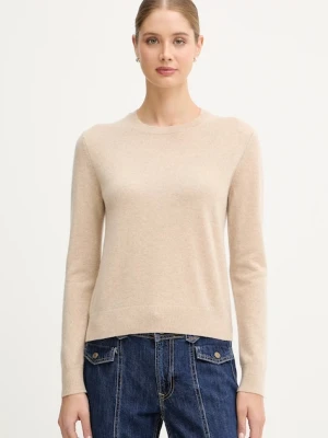 United Colors of Benetton sweter kaszmirowy kolor beżowy lekki 1033D107P