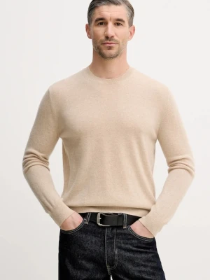 United Colors of Benetton sweter kaszmirowy kolor beżowy lekki 1033U105S