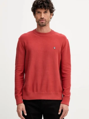United Colors of Benetton sweter męski kolor czerwony 1V4KU10AF