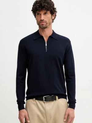 United Colors of Benetton sweter męski kolor granatowy lekki 110XU301L