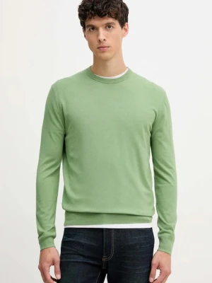 United Colors of Benetton sweter męski kolor zielony lekki 110XU10A5