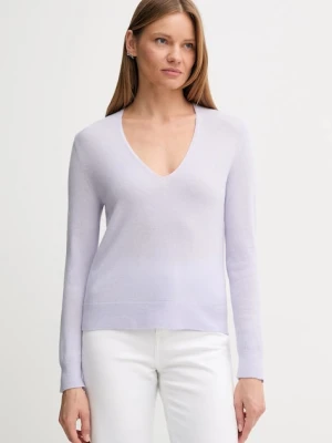 United Colors of Benetton sweter wełniany damski kolor fioletowy lekki 1002D401Y