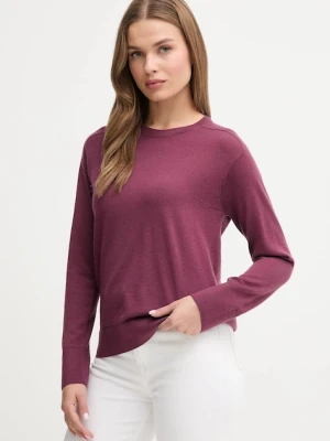 United Colors of Benetton sweter wełniany damski kolor fioletowy lekki 11AHD10CV