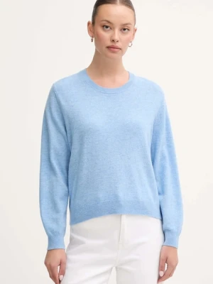 United Colors of Benetton sweter wełniany damski kolor niebieski lekki 1002D10BG