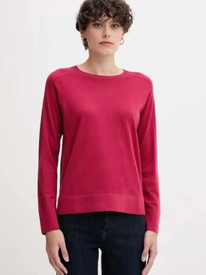 United Colors of Benetton sweter wełniany damski kolor różowy lekki 11AHD10CV