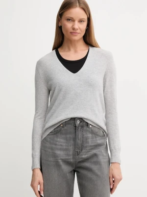 United Colors of Benetton sweter wełniany damski kolor szary lekki 1002D401Y