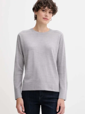 United Colors of Benetton sweter wełniany damski kolor szary lekki 11AHD10CV