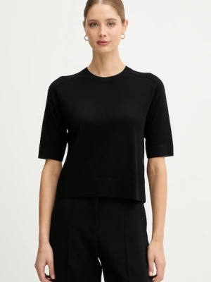 United Colors of Benetton sweter wełniany damskie kolor czarny lekki 11AHD10E6