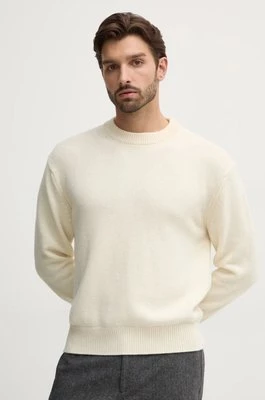 United Colors of Benetton sweter wełniany męski kolor beżowy 1344U108G