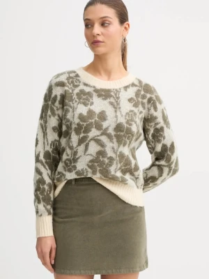 United Colors of Benetton sweter z dodatkiem moheru damski kolor beżowy 1VAAE10F3