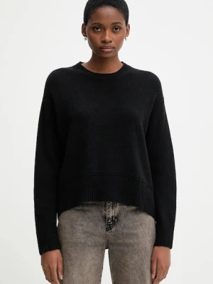 United Colors of Benetton sweter z dodatkiem wełny damski kolor czarny 1244D10BC
