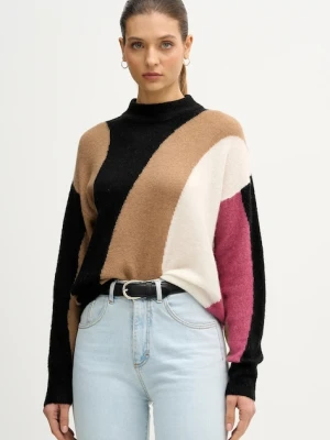 United Colors of Benetton sweter z dodatkiem wełny damski kolor czarny lekki 11CZE10ER