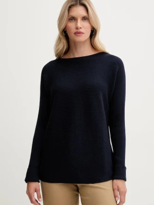 United Colors of Benetton sweter z dodatkiem wełny damski kolor granatowy 1Y6SD10CH