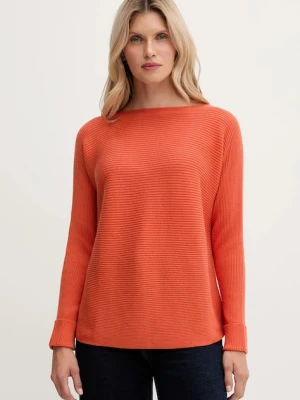 United Colors of Benetton sweter z dodatkiem wełny damski kolor pomarańczowy 1Y6SD10CH
