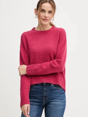 United Colors of Benetton sweter z dodatkiem wełny damski kolor różowy 1244D10BC