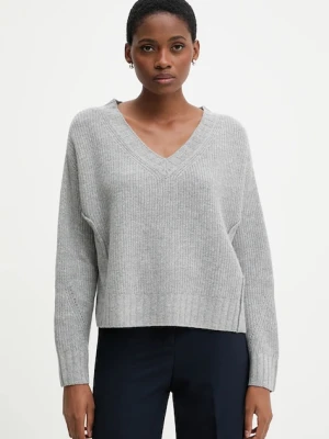 United Colors of Benetton sweter z dodatkiem wełny damski kolor szary 126WD402Z