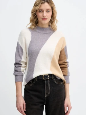 United Colors of Benetton sweter z dodatkiem wełny damski kolor szary lekki 11CZE10ER