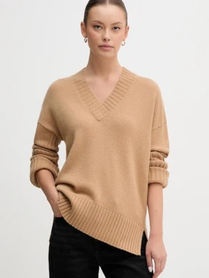 United Colors of Benetton sweter z dodatkiem wełny damski kolor zielony 1244D403A