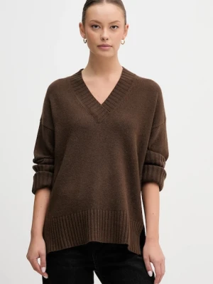 United Colors of Benetton sweter z dodatkiem wełny damski kolor zielony 1244D403A