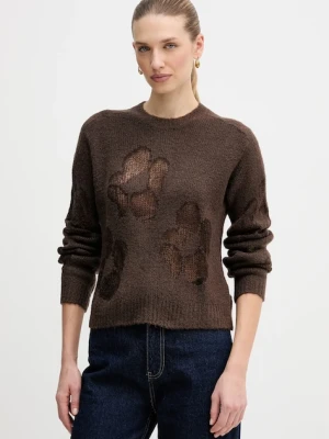 United Colors of Benetton sweter z dodatkiem wełny damski kolor zielony 18L4E10EW