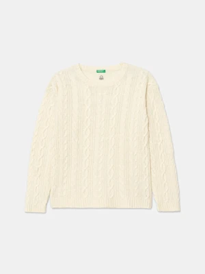 United Colors of Benetton sweter z dodatkiem wełny dziecięcy