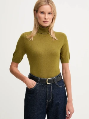 United Colors of Benetton sweter z dodatkiem wełny dziecięcy zielony