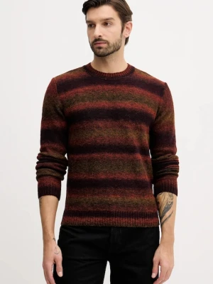 United Colors of Benetton sweter z dodatkiem wełny męski kolor bordowy 1HNNK10AT