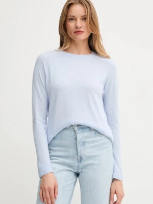 United Colors of Benetton sweter z domieszką wełny damski kolor niebieski 1035D1P17