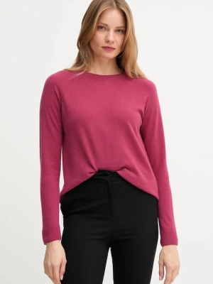 United Colors of Benetton sweter z domieszką wełny damski kolor różowy 1035D1P17