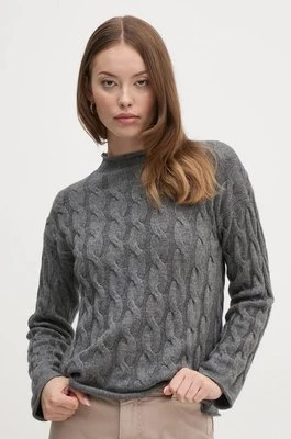 United Colors of Benetton sweter z domieszką wełny damski kolor szary 1335D2467