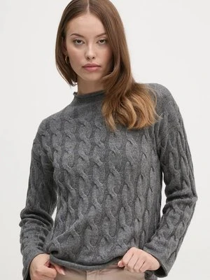 United Colors of Benetton sweter z domieszką wełny damski kolor szary 1335D2467