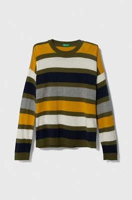 United Colors of Benetton sweter z domieszką wełny dziecięcy lekki