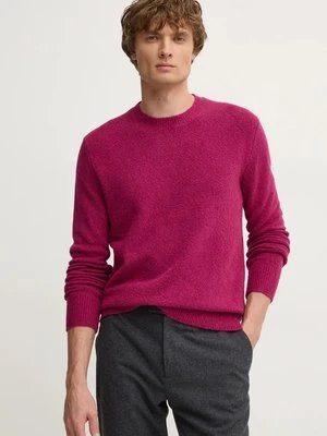 United Colors of Benetton sweter z domieszką wełny męski kolor różowy 10R2U108E