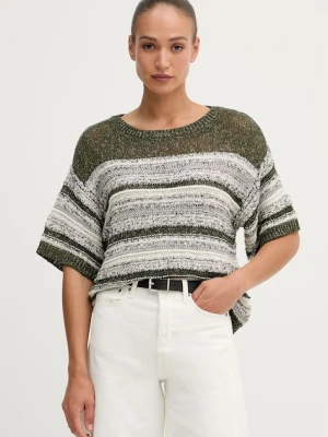 United Colors of Benetton sweter z krótkim rękawem damski z bawełną