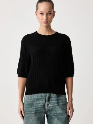 United Colors of Benetton sweter z krótkim rękawem damski z wełną