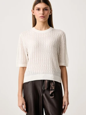 United Colors of Benetton sweter z krótkim rękawem damski z wełną