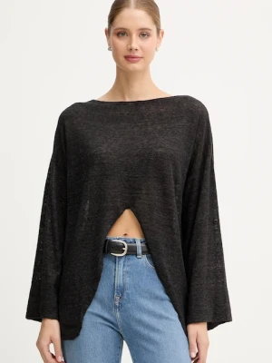United Colors of Benetton sweter z wełną damski kolor szary lekki 109PD10E1