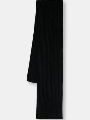 United Colors of Benetton szalik wełniany kolor czarny gładki 1244DU01G